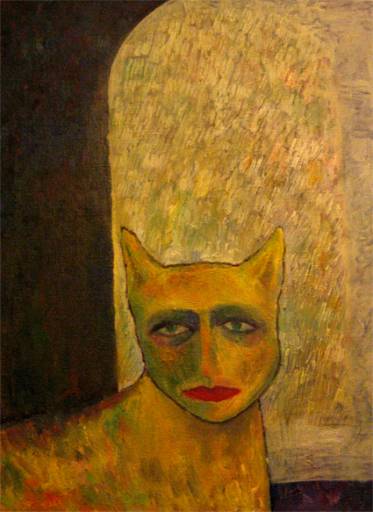 Galina Popova. Painting. Cat